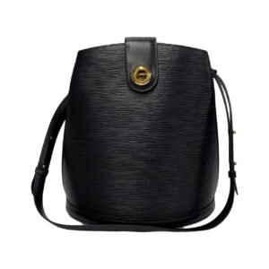 LOUIS VUITTON Shoulder Bag leather black Epi Cluny | AlmaBagz