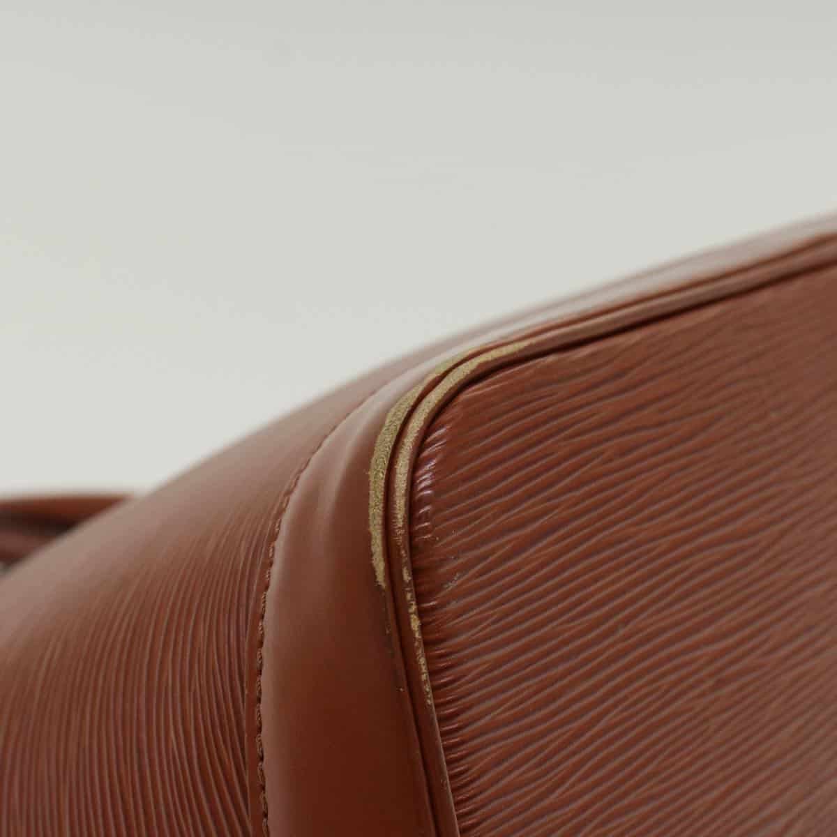 LOUIS VUITTON Epi Alma Hand Bag Brown M5214D LV 48436 | AlmaBagz - Image 13