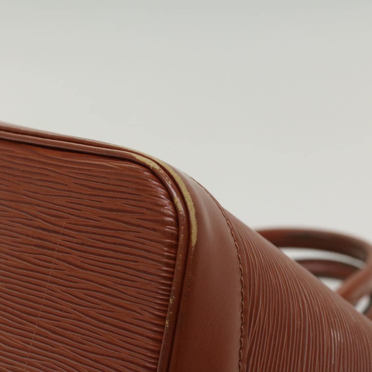 LOUIS VUITTON Epi Alma Hand Bag Brown M5214D LV 48436 | AlmaBagz - Image 14