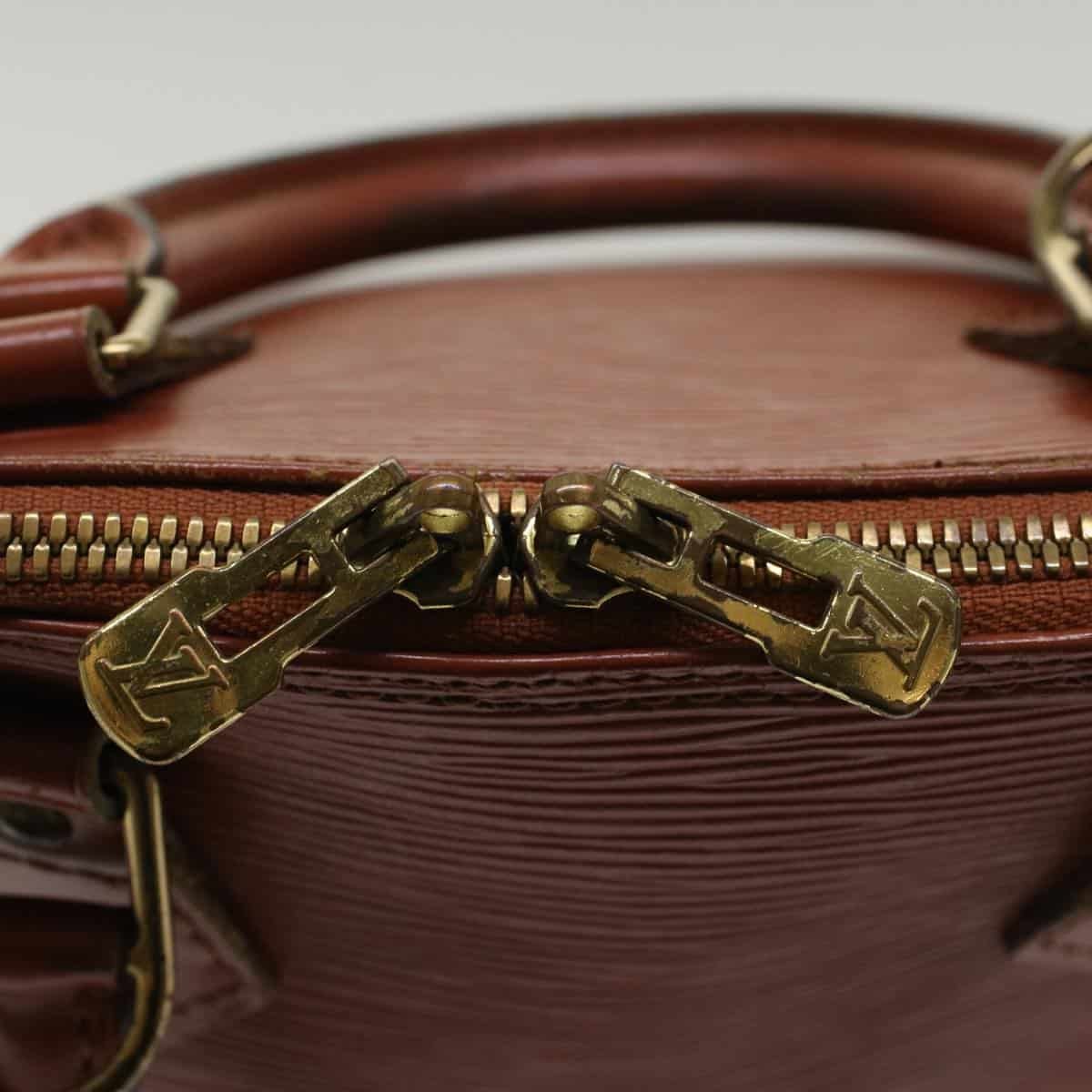 LOUIS VUITTON Epi Alma Hand Bag Brown M5214D LV 48436 | AlmaBagz - Image 9
