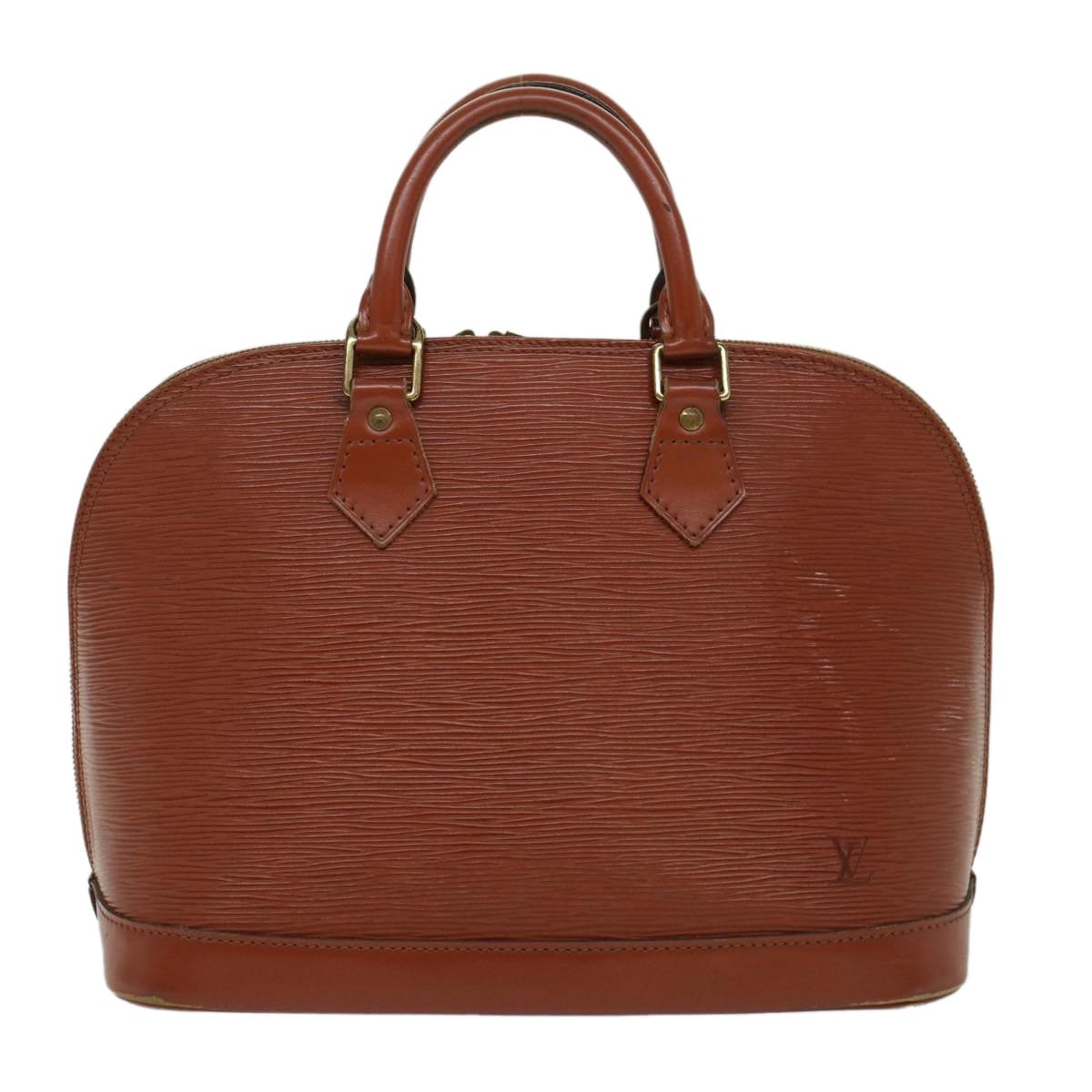 LOUIS VUITTON Epi Alma Hand Bag Brown M5214D LV 48436 | AlmaBagz - Image 12
