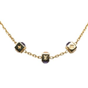 Louis Vuitton Louis Vuitton M65096 Collar Swarovski Gold Multicolor | AlmaBagz