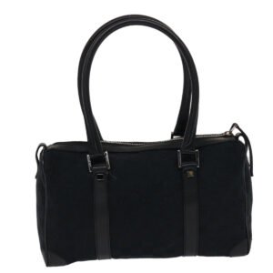 Gucci GG Canvas Hand Bag Black  49079 | AlmaBagz