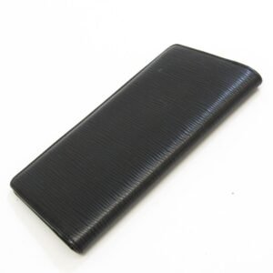 Louis Vuitton Black Leather Portefeuille Brazza wallet accessories | AlmaBagz