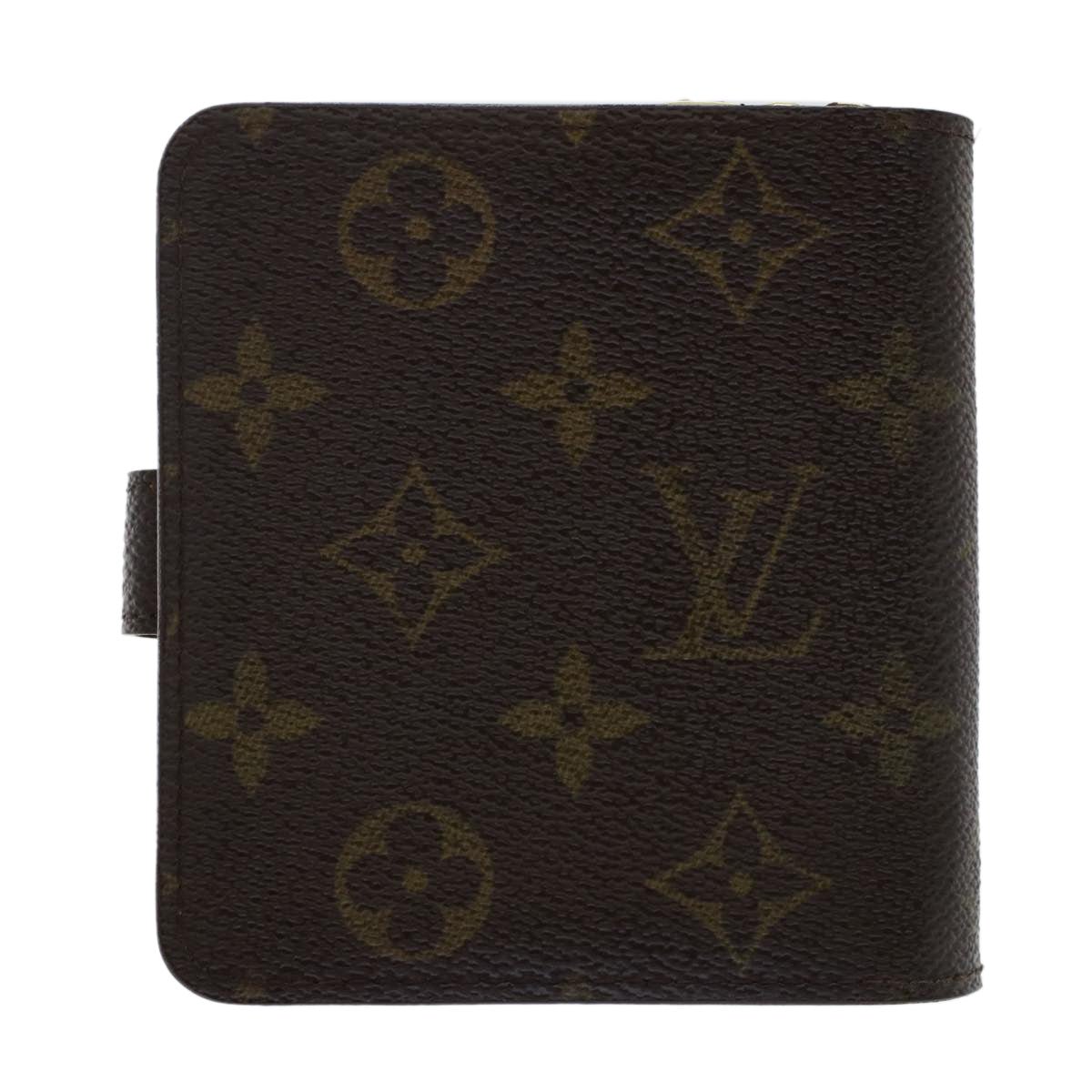 LOUIS VUITTON Monogram Compact Zip Wallet M61667 LV Auth 49377 | AlmaBagz