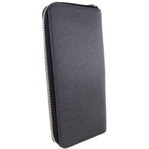 Louis Vuitton Black Leather Portefeuille zippy wallet accessories | AlmaBagz