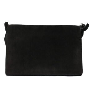 GUCCI Shoulder Bag Suede Black  49411 | AlmaBagz