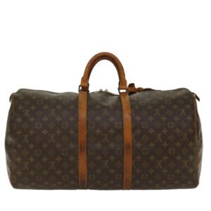 LOUIS VUITTON Monogram Keepall 55 Boston Bag M41424 LV Auth 49421 | AlmaBagz
