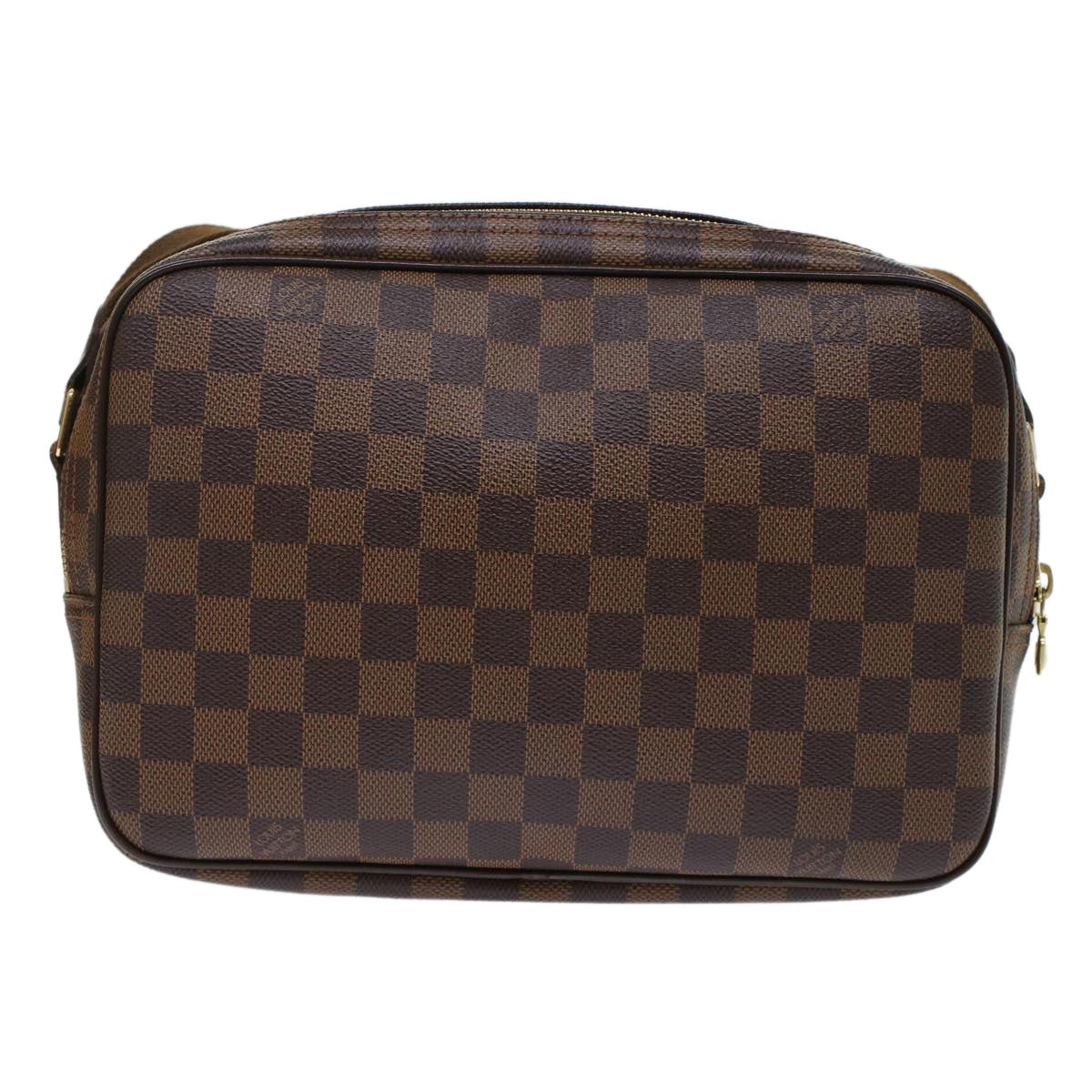 LOUIS VUITTON Damier Ebene Reporter PM Shoulder Bag N45253 LV Auth 49433A | AlmaBagz