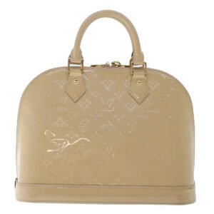LOUIS VUITTON Monogram Vernis Alma PM Hand Bag 2way Beige M90170 LV Auth 49459 | AlmaBagz