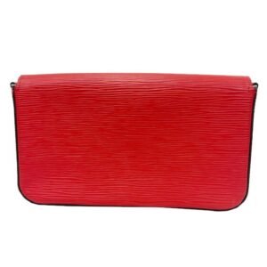 Louis Vuitton Red Leather Felicie wallet accessories | AlmaBagz