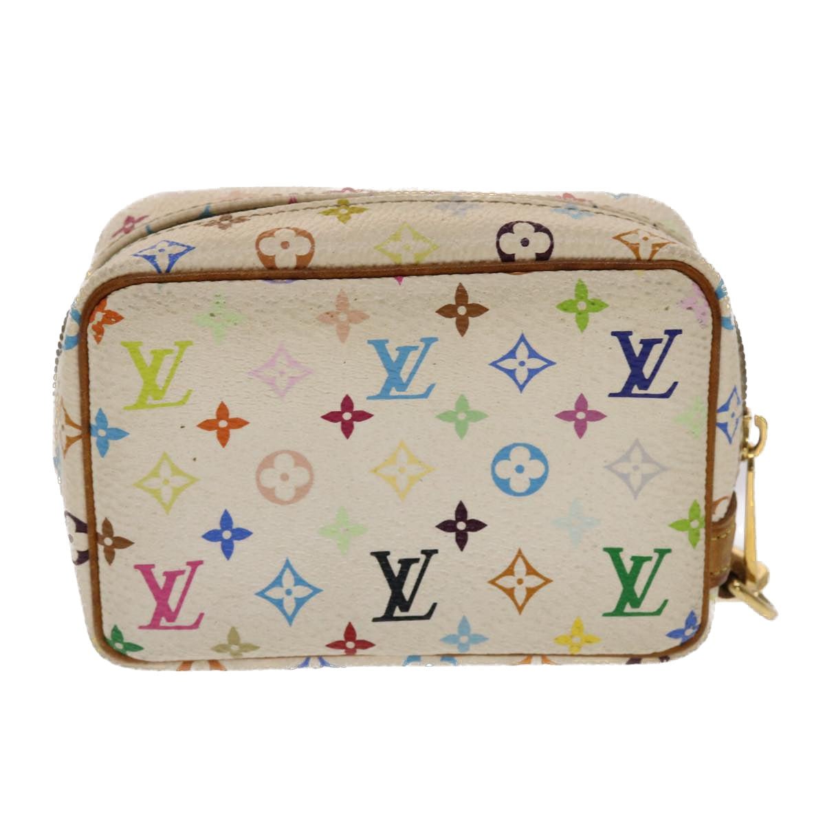 LOUIS VUITTON Monogram Multicolor Trousse Wapity Pouch White M58033 Auth 49522 | AlmaBagz