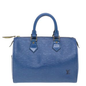 LOUIS VUITTON Epi Speedy 25 Hand Bag Toledo Blue M43015 LV Auth 49569 | AlmaBagz