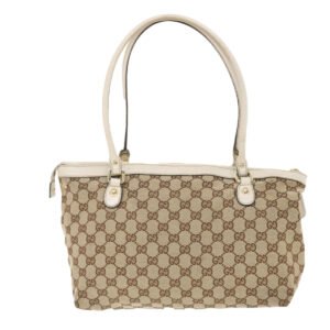GUCCI GG Canvas Tote Bag Beige 211942  49604 | AlmaBagz