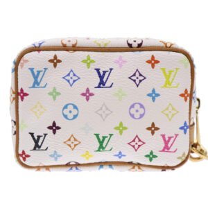 LOUIS VUITTON Monogram Multicolor Trousse Wapity Pouch White M58033 Auth 49632A | AlmaBagz