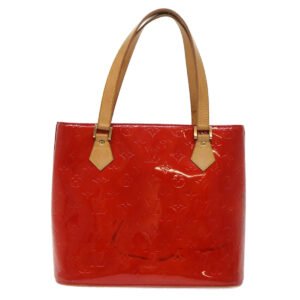 LOUIS VUITTON Monogram Vernis Houston Hand Bag Red M91092 LV Auth 49638 | AlmaBagz