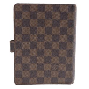 LOUIS VUITTON Damier Ebene Agenda MM Day Planner Cover R20240 LV Auth 49693 | AlmaBagz