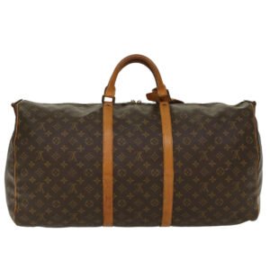 LOUIS VUITTON Monogram Keepall Bandouliere 60 Boston Bag M41412 LV Auth 49731 | AlmaBagz