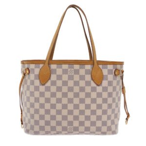 LOUIS VUITTON Damier Azur Neverfull PM Tote Bag N41362 LV Auth 49734 | AlmaBagz