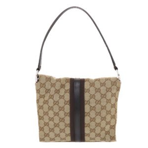 Gucci GG Canvas Jackie Hand Bag Beige 001 3734  49789 | AlmaBagz