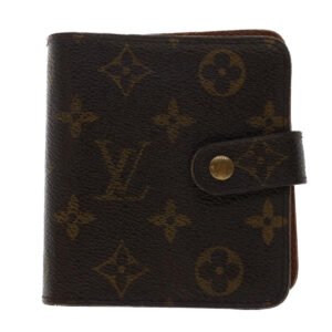 LOUIS VUITTON Monogram Compact Zip Wallet M61667 LV Auth 49879 | AlmaBagz