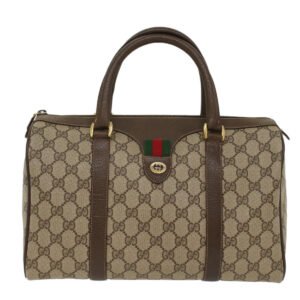 GUCCI GG Canvas Web Sherry Line Hand Bag Beige Red Green 40.02.007  49929 | AlmaBagz