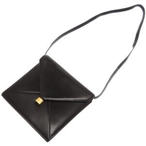 HERMES Shoulder Bag Box scarf black vintage Cadena Metal 2WAY Shoulder Bag Clutch Bag Women Used | AlmaBagz