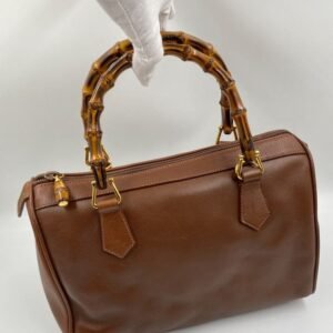Gucci Brown Boston with Bamboo Handles | AlmaBagz