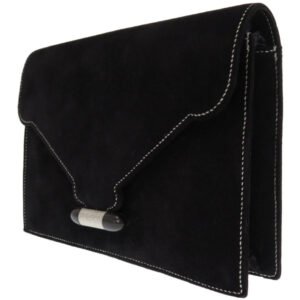 HERMES Clutch bag Doblis black Silverstitch Navet Women Used | AlmaBagz