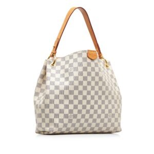 LOUIS VUITTON Damier Azur Graceful PM Shoulder Bag | AlmaBagz