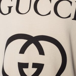 Gucci Logo Sweatshirt in Ivory | AlmaBagz
