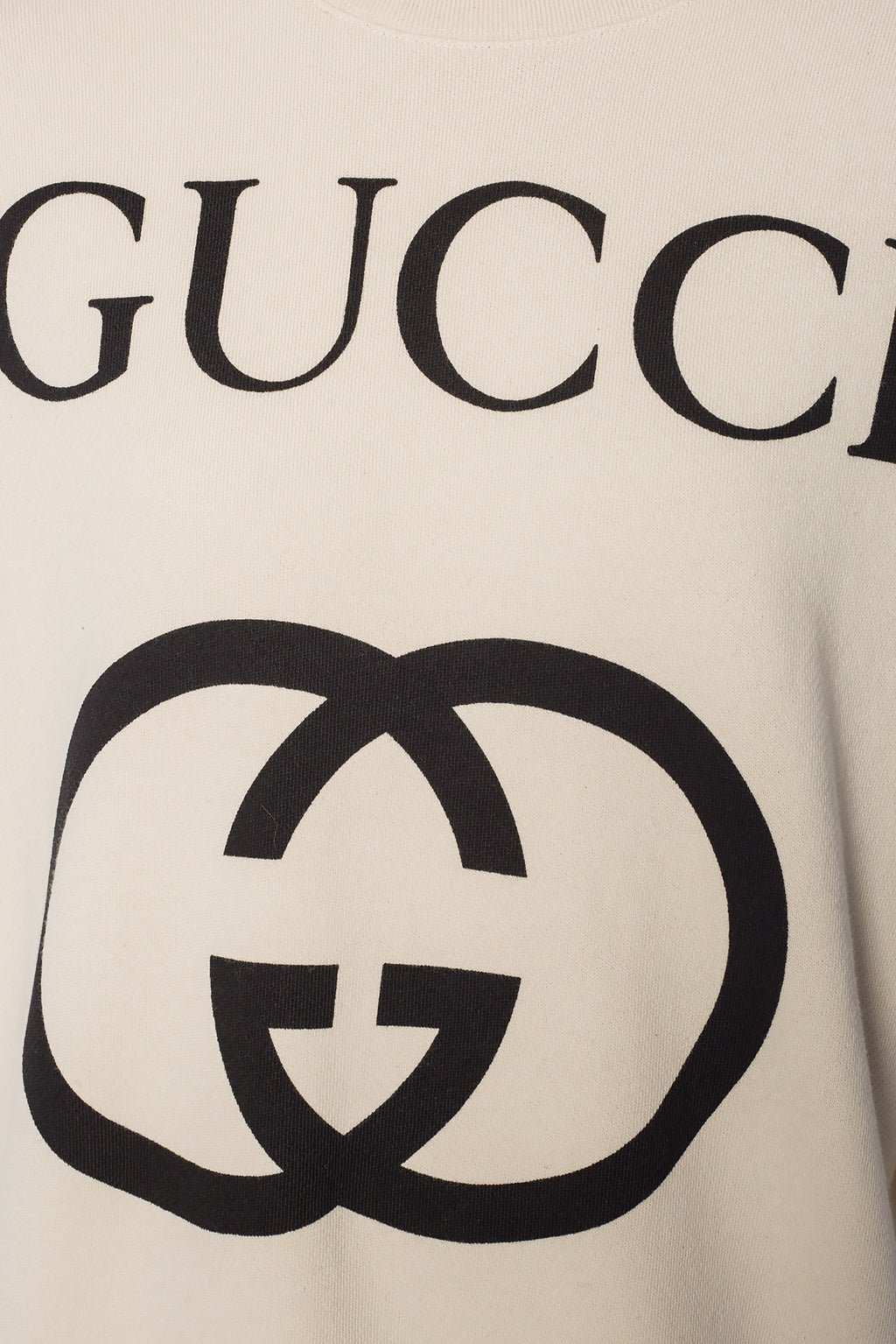 Gucci Logo Sweatshirt in Ivory | AlmaBagz