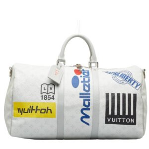 Louis Vuitton Patch Keepall Bandouliere 55 Boston Bag M44643 | AlmaBagz