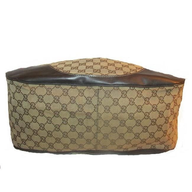 Gucci Top Handle Xl W Canvasleather Metal G Accents Brown Guccissima Print Leather Tote | AlmaBagz