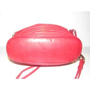 Gucci Red Python Skin & Smooth Leather Bucket Bag w Gold Accents | AlmaBagz