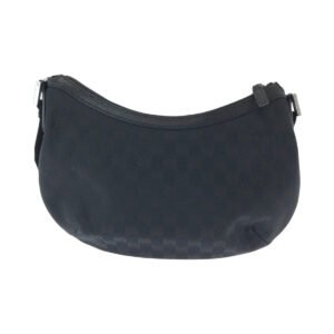 GUCCI Shoulder Bag 131092 GG canvas Black SilverMetal Shoulder Bag pochette Women Used | AlmaBagz