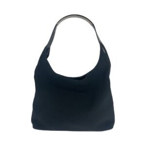 GUCCI Shoulder Bag 001 3297 Canvas, enamel Black SilverMetal Hobo Women Used | AlmaBagz