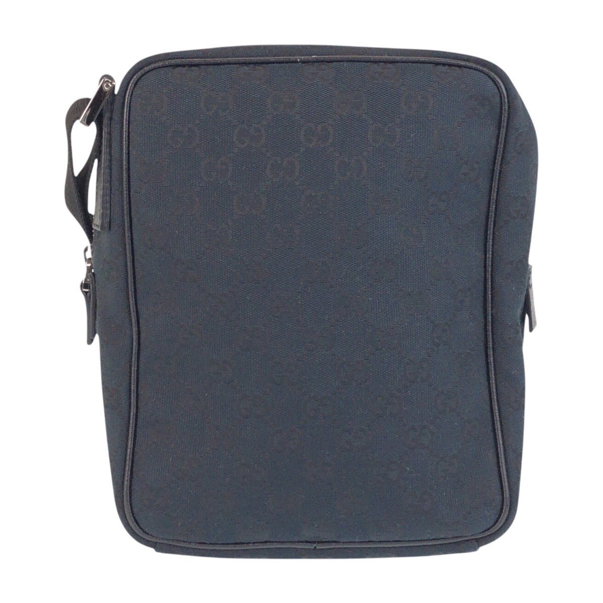 GUCCI Shoulder Bag 122759 GG canvas Black SilverMetal Crossbody Shoulder Bag Unisex Women Used | AlmaBagz