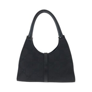 GUCCI Shoulder Bag 002 1067 GG canvas black Hobo One Shoulder Bag Jackie Women Used | AlmaBagz
