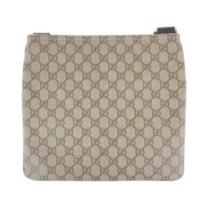 GUCCI Shoulder Bag 295257 GG Supreme canvas, leather Brown Gray Gold Metal Shoulder Bag pochette Women Used | AlmaBagz