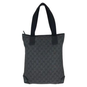 GUCCI Tote Bag 28892 GG canvas, leather Black black Tote Bag Shoulder Bag Women Used | AlmaBagz