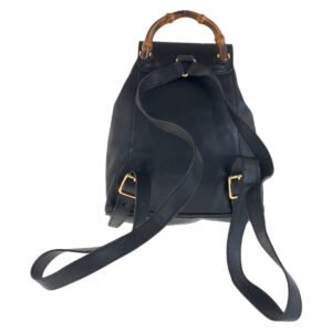 GUCCI Backpack 003 3444 0030 leather black Backpacks & Daypacks Backpacks Bamboo Women Used | AlmaBagz