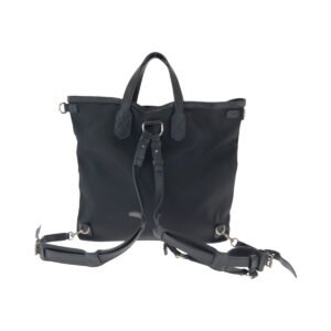 GUCCI Backpack 387105 canvas Black red green Backpack Tote Bag 2way Sherry line mens Used | AlmaBagz