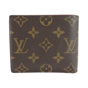 LOUIS VUITTON Bifold Wallet M61675 PVC Brown Folding wallet Compact wallet Monogram Portefeuille Marco mens Used | AlmaBagz