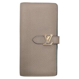 LOUIS VUITTON Long Wallet Purse M81367 leather beige galle Long Wallet Purse Long wallet unisex LV Vertical Women Used | AlmaBagz