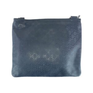 GUCCI Shoulder Bag 201446 GG canvas, leather Black SilverMetal Shoulder Bag Pochette Unisex GG implementation Women Used | AlmaBagz