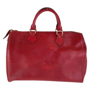 LOUIS VUITTON Handbag M43017 Epi Leather Red Gold Metal Handbag Boston Duffel bag Epi Speedy 30 Women Used | AlmaBagz
