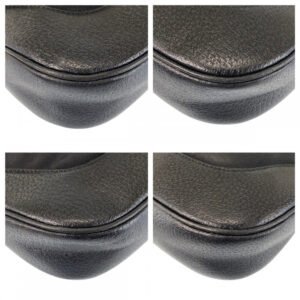 GUCCI Shoulder Bag 001 3346 Nylon, Leather Black black Jackie Women Used | AlmaBagz