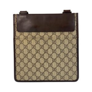 GUCCI Shoulder Bag 27639 GG Supreme canvas, leather Brown Shoulder Bag pochette Women Used | AlmaBagz