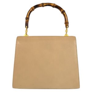 GUCCI Handbag 000 110 Leather, Bamboo Beige Gold Metal Handbag Bamboo Women Used | AlmaBagz